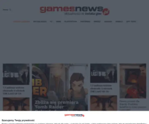 Gamesnews.pl(Wszystkie newsy o grach w jednym miejscu) Screenshot