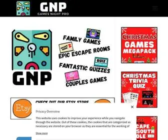 Gamesnightpro.com(Making Your Night Awesome) Screenshot