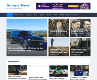 Gamesofnews.com(Games of News) Screenshot