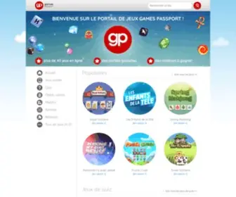 Gamespassport.com(Jeux gratuits en ligne) Screenshot