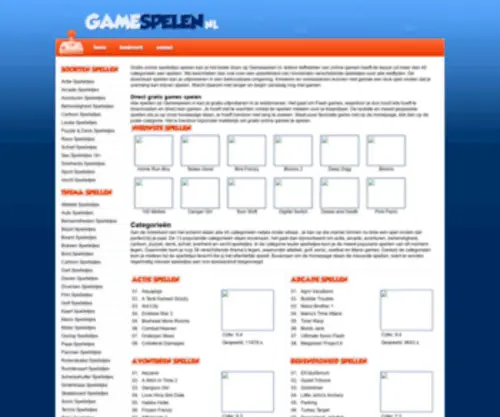 Gamespelen.nl(Games Spelen) Screenshot