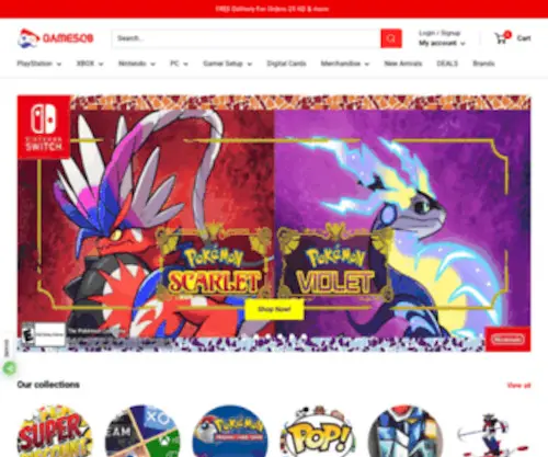 Gamesq8.com(The Ultimate Game Store) Screenshot