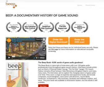 Gamessound.com(A Documentary History of Game Sound) Screenshot