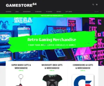 GameStore64.com(Retro Gaming Merchandise & Gifts) Screenshot