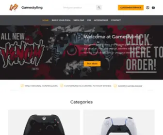 Gamestyling.com(Pro gaming controllers and custom painted designs) Screenshot