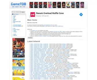 Gametdb.com(Games database) Screenshot