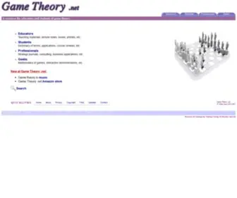 Gametheory.net(Game theory resources for educators and students) Screenshot