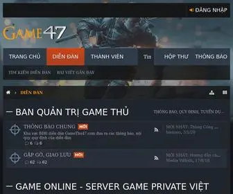 Gamethu47.com(Diễn đàn Game Thủ Việt Nam) Screenshot
