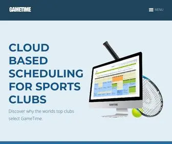 Gametime.net(Tennis court booking software) Screenshot