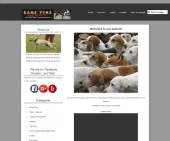 Gametimedogsupplies.com(Game Time Dog Supplies) Screenshot