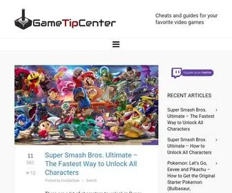 Gametipcenter.com(Cheats, codes, unlockables, guides, and more for your favorite video games) Screenshot