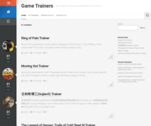 Gametrainers.net(Game Trainers) Screenshot