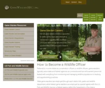 Gamewardenedu.org(How to Become a Fish and Game Warden) Screenshot