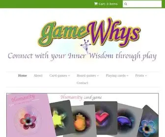 Gamewhys.com(Games exploring your inner wisdom & environmental health) Screenshot