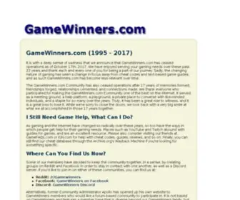 Gamewinners.com(Cheats) Screenshot