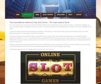 Gamewoof.com(How to Play Online Slots) Screenshot