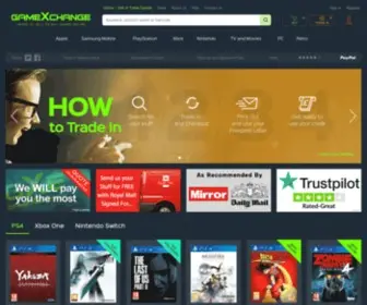 Gamexchange.co.uk(Trade in or Sell games for Cash Online) Screenshot