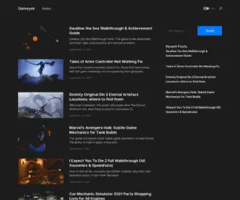 Gameyek.com(Simple and useful game guides) Screenshot