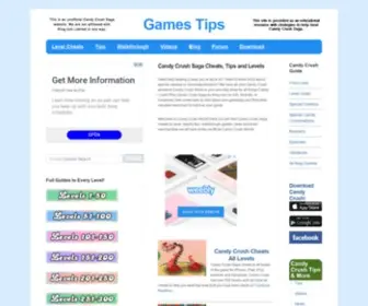 Gamez.tips(Candy Crush Saga Cheats) Screenshot