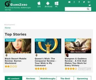 Gamezebo.com(Gamezebo Home) Screenshot