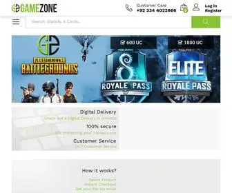 Gamezone.pk(A Digital Product Distribution) Screenshot