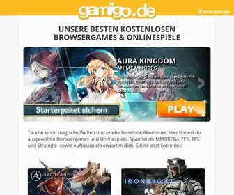 Gamigo.de(Kostenlose Browsergames & Onlinespiele) Screenshot