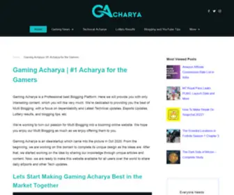 Gamingacharya.com(Gaming Acharya) Screenshot