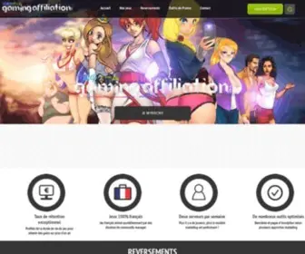 Gamingaffiliation.com(Arret de Gaming Affiliation) Screenshot