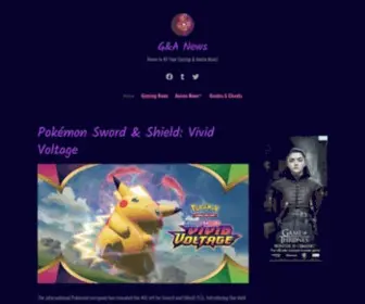 Gamingandanimenews.com(G&A News) Screenshot