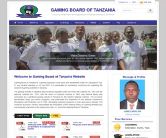 Gamingboard.go.tz(Gaming Board Of Tanzania) Screenshot