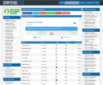 GamingcFg.com(Pro Gaming Settings) Screenshot