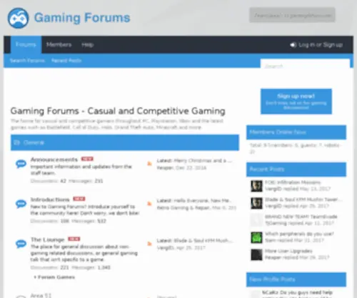 Gamingforums.net(Gamingforums) Screenshot