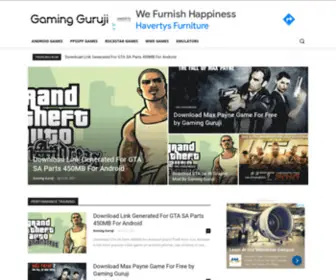 Gamingguruji.net(Home New) Screenshot