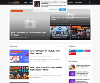 Gaminginspector.com(Gaming Inspector) Screenshot
