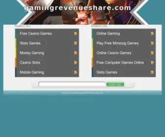 Gamingrevenueshare.com(GAMING RAVENUE SHARE) Screenshot