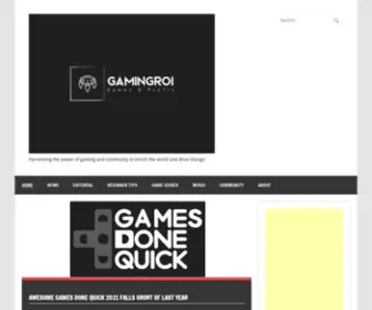 Gamingroi.com(GamingROI Welcome) Screenshot