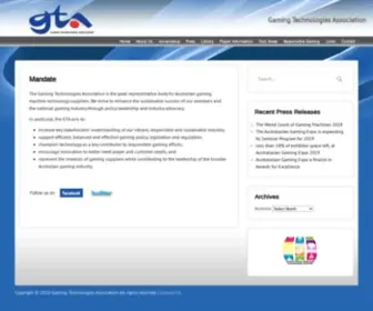 Gamingta.com(The Gaming Technologies Association) Screenshot