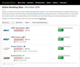 Gamingzion.com Screenshot