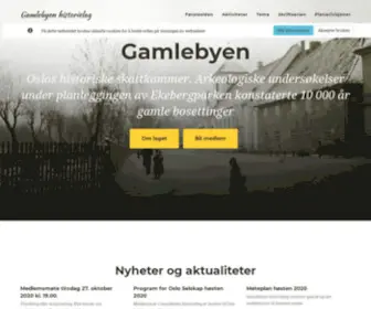 Gamlebyen-Historielag-Oslo.no(Oslos historiske skattkammer) Screenshot