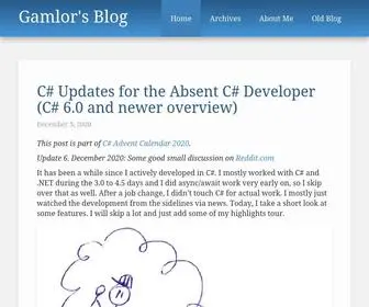 Gamlor.info(Gamlor's Blog) Screenshot