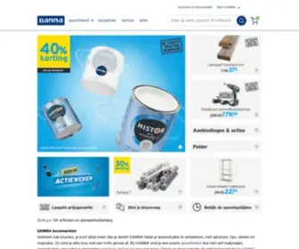 Gamma.com(GAMMA bouwmarkten) Screenshot