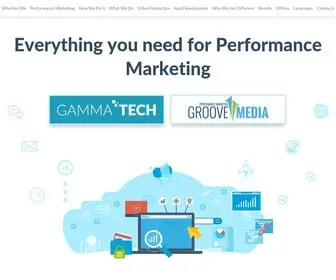 Gammagroove.com(Gamma Tech and Groove Media Performance Marketing Solutions) Screenshot