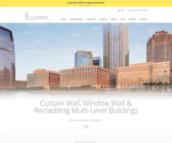 Gammana.com(Curtain Wall) Screenshot