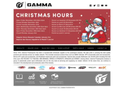 Gammapowersports.com(Gamma Powersports) Screenshot