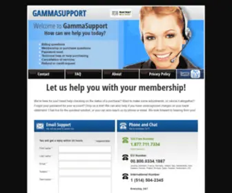 Gammasupport.com(Gamma Support) Screenshot