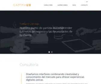 Gammaux.com(Consultora UX) Screenshot