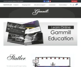 Gammill.net(Be a confident quilter with a Gammill longarm quilting machine. Gammill) Screenshot