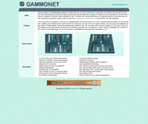 Gammonet.com Screenshot