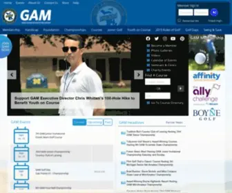 Gam.org(Golf Association of Michigan) Screenshot