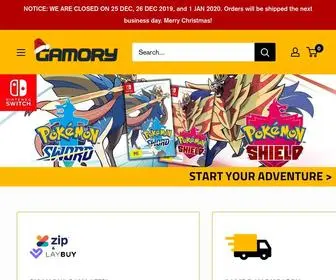 Gamory.com.au(Australian video gaming online shop) Screenshot